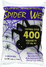 Super Stretch Spider Web Halloween Decoration 400 sq ft