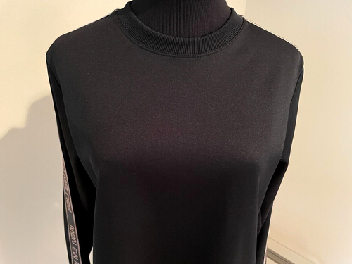 RED Valentino Sweatshirt Women's Size S Long Sleeve Black "FOLLOW ME NOW" Crew - Picture 5 of 22