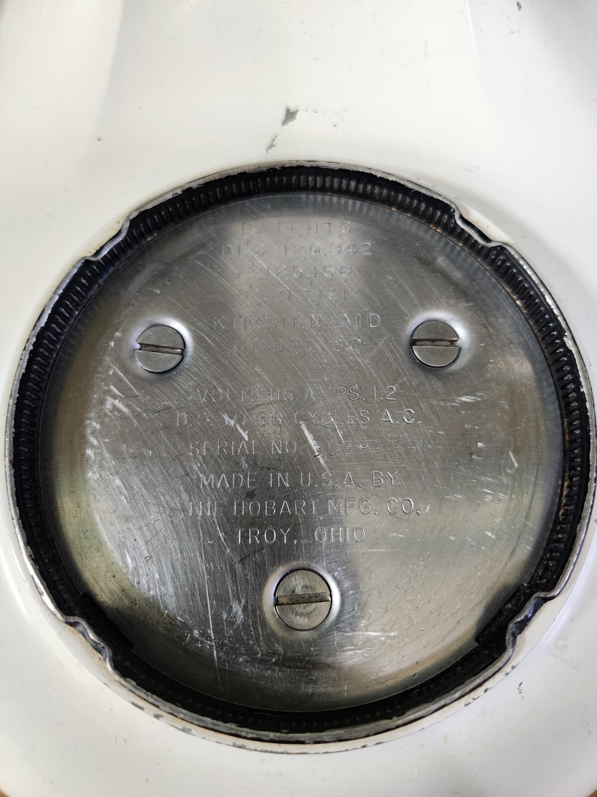 Vintage KitchenAid Hobart Model 3C Stand Mixer, 3 Qt. Mid Century 1949 REFURBISH