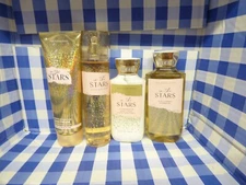 4 Bath Body Works IN THE STARS Lotion Cream Mist Gel Gift set full size LQQK