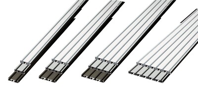 Gardinenschiene Deckenmontage zum Bohren APS 1/2 - 5/6 läufig Schiene Aluminium