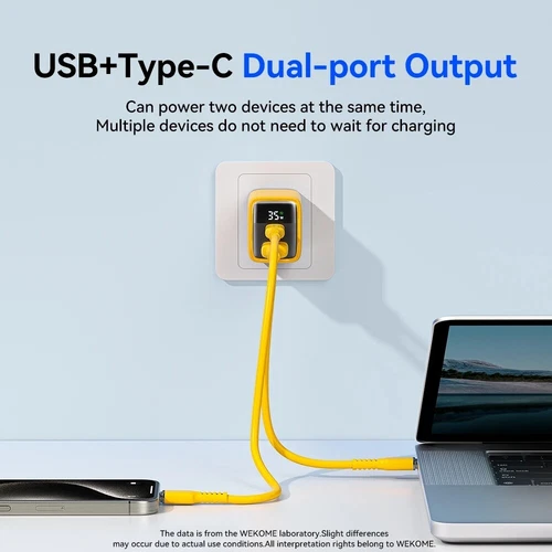 35W Schnellladegerät USB A + Typ C Ladegerät Adapter für iPhone Samsung Xiaomi Laptop - Bild 7 von 22