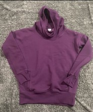 Zyia Active Womens Purple Cowl Neck Oversized Hoodie Size M