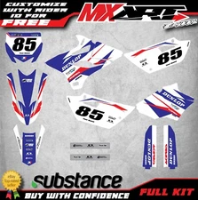 Custom decal kit for YAMAHA YZ 85 2015 - 2021 FORCE STYLE stickers graphics
