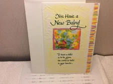 BLUE MOUNTAIN ARTS NEW BABY GREETING CARD New w/Envelope "To have a child is..."