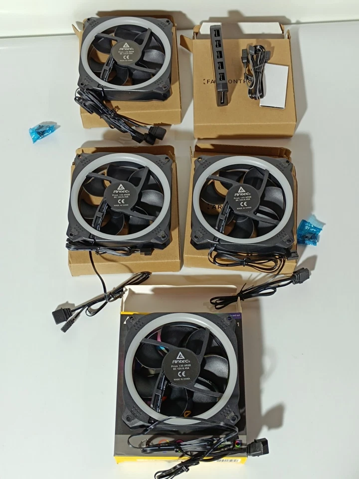 Antec Prizm 120 ARGB 4 fan+1 controlle 120mm Gehäuselüfter 0761345775113 _0,97_5 - Bild 2 von 4