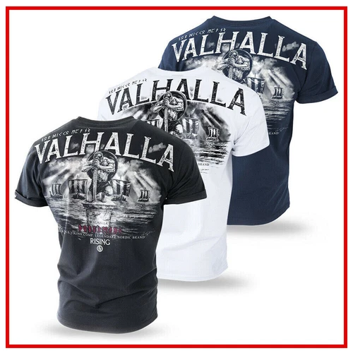T-Shirt DOBERMANS AGGRESSIVE Mens Valhalla Viking Drakkar Odin Thor Wiking TS204