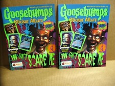 TWO New Albums 1996 GOOSEBUMPS Original Sticker Albums Merlin Nice