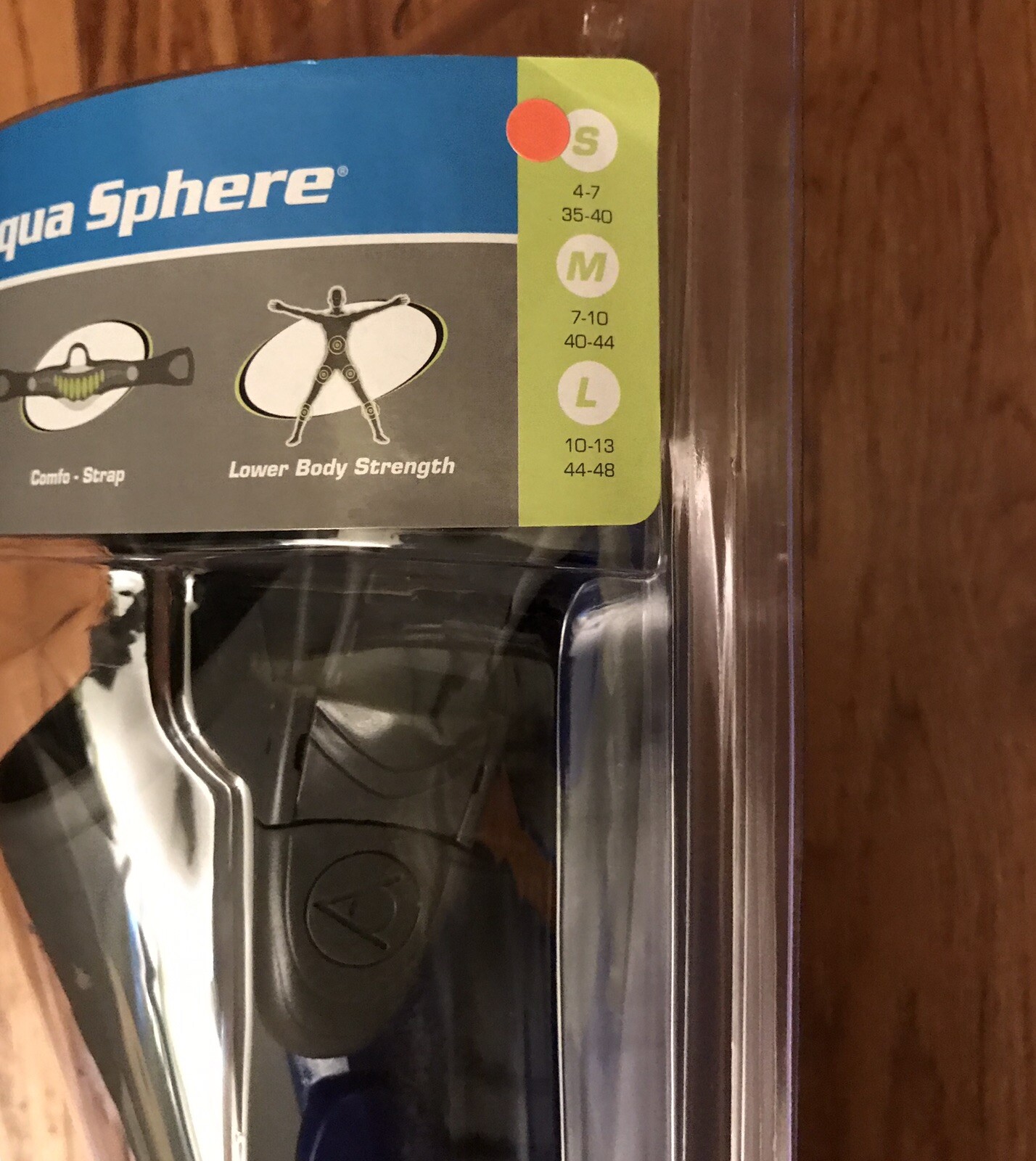 Aqua Sphere Zip VX Fitness Swim Fins, Blue/Grey, Small (47) eBay