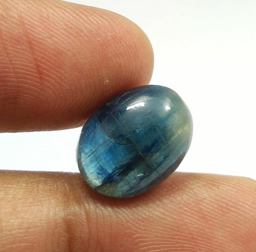 3 Pierres Précieuses Kyanite Naturelle Cabochon Ovale - 61,65 Carats Total, Qualité Supérieure