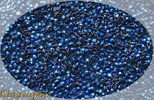 1440 x10 Pcs SS12 IronOn Hotfix Sparkling Faceted Rhinestuds Egyptian Blue AS3Ge