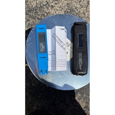 VIVOSUN E-1 Portable TDS EC Meter Water Quality Tester Temperature Blue 3-in-1
