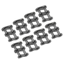8Pcs 35-2/06C-2 Double Roller Chain Connecting Links 9.525mm Pitch Carbon Steel