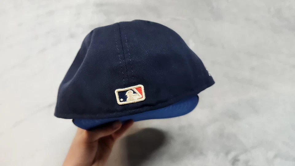 Los Angeles Dodgers Hat Cap Fitted 6 7/8 Blue White City Connect MLB Baseball - Image 4 of 4