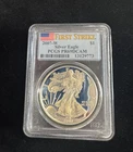 2007 W $1 PCGS PR69DCAM Toned American Silver Eagle 1 oz. 999 Silver NR!
