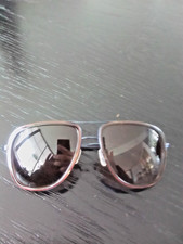 Sunglasses by SAMA Eyewear model SAMEDI in BROWN/BLUE color combination