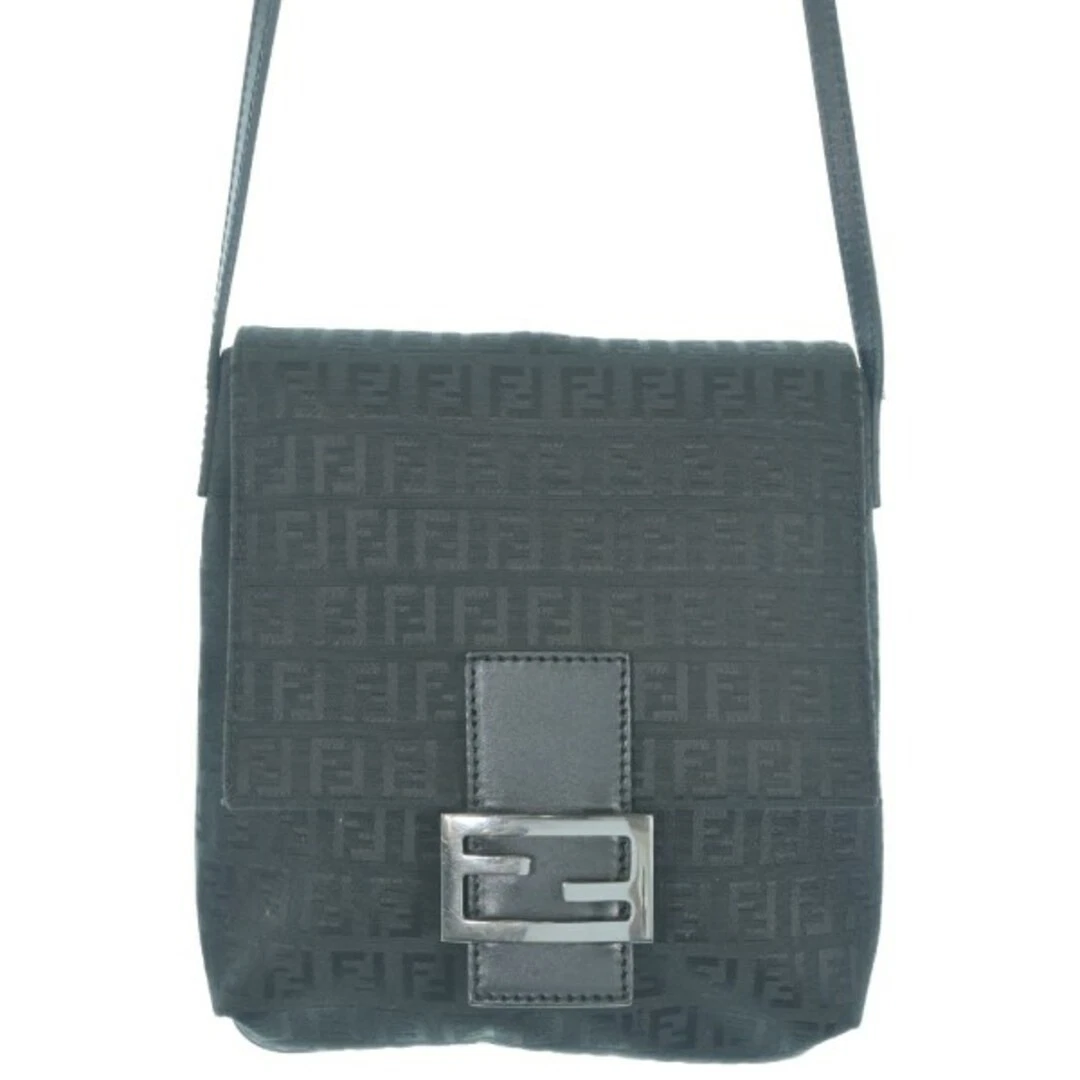 Borsa a tracolla Fendi nera abbigliamento vintage usata