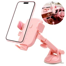 Dashboard Car Phone Mount 360°Adjustable Holder for 4-7.2"iPhone Samsung Android