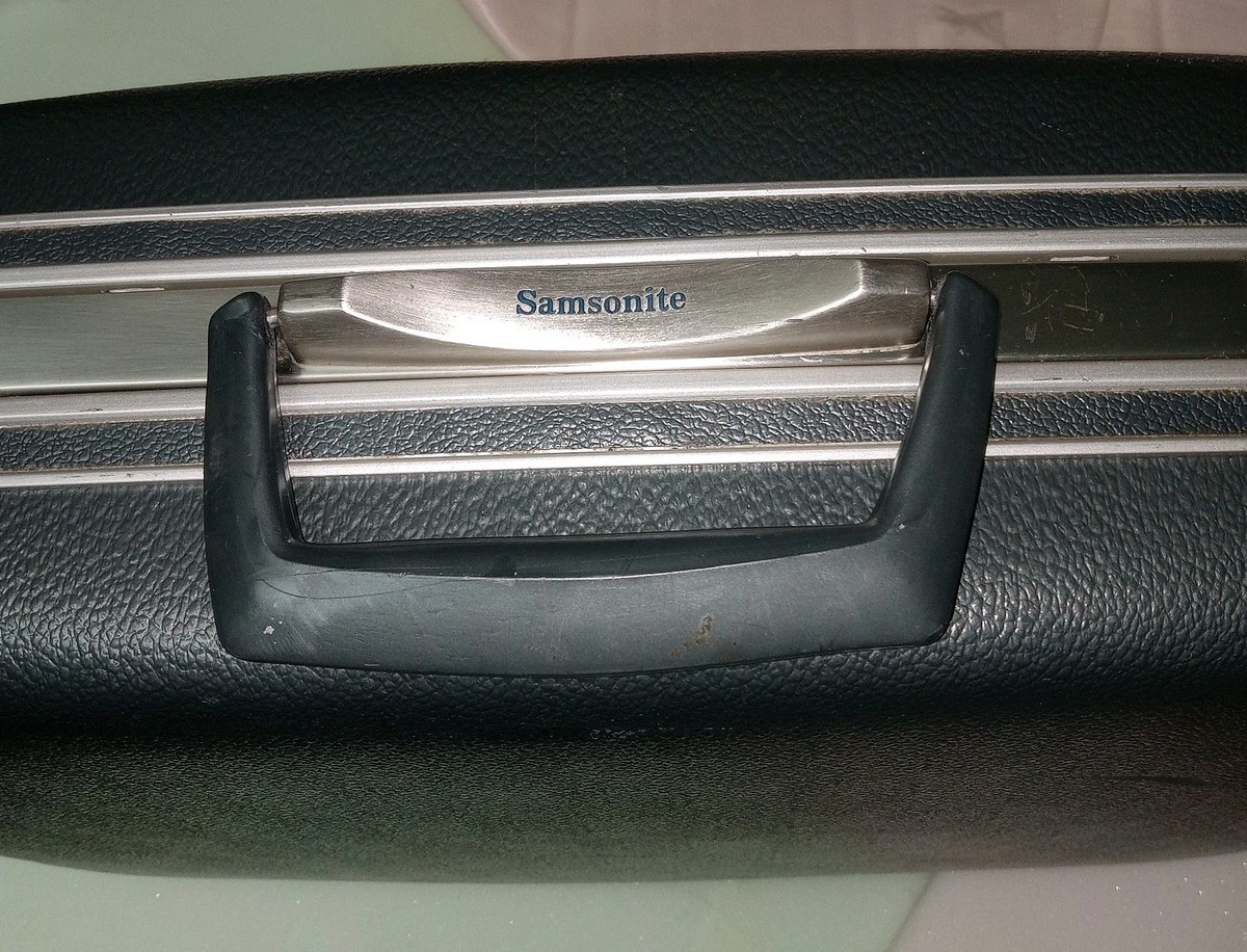 Vintage Samsonite Silhouette Green Hard Shell Luggage Travel