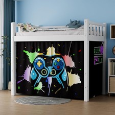 Loft Bed Curtains - Privacy Bottom Bunk Bed Curtains Customization Blockout