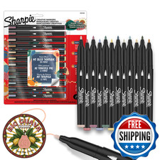 Sharpie Creative Markers, Warm Tones, Water-Based Acrylic Markers, Fine Tip, Ass