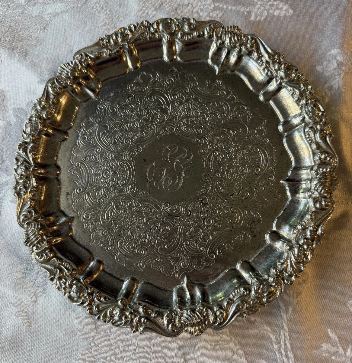 Barker Ellis 1900-1940 Antique US Silver-Plated Platters & Trays