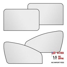 Magnetic Car Front Rear Window Sun Shade, Full Blackout Auto Side Window 4PCS