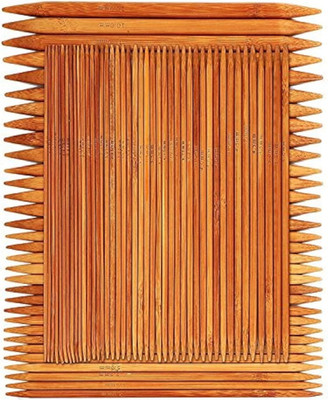 75 Pcs Double Pointed Knitting Needles Set, Betybedy Carbonized Bamboo Knitting 