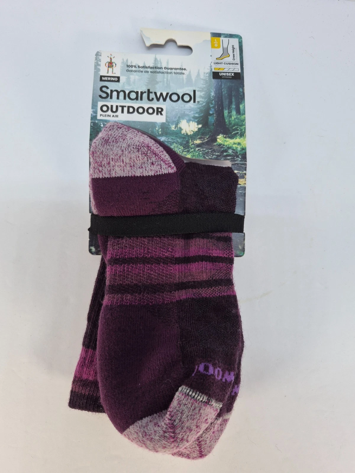 New Smartwool Outdoor Plein Air Merino Wool Light Cushion Unisex Crew Socks L