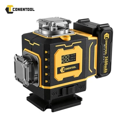 CONENTOOL 2026 4D 16 Lines Laser Level 360° Green Auto Self Leveling Rotary Cross Measure