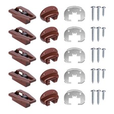 5pcs Drawer Slides with Metal Backing & Screws Drawer Repair Parts Easy Install