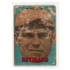 George Sisler #154 1967 Topps Venezuelan Retirado Vintage Baseball Card MLB