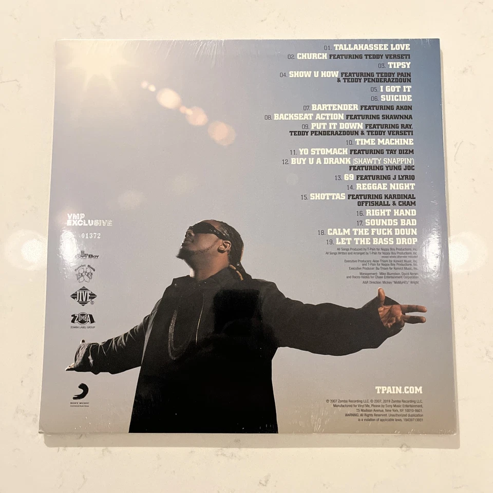 T-Pain Epiphany VMP 2LP Sky Blue Galaxy VMP RARE 2000 Copies NEW SEALED - Image 2 of 4