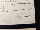 Lot carte de visite Mme sadi carnot autographe manuscrite + CV Marechale Lyautey