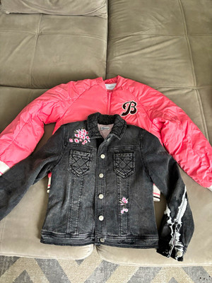 Mayoral / Reserve Mädchen 140-152 Übergangsjacke Rosa/Grau bestickt.