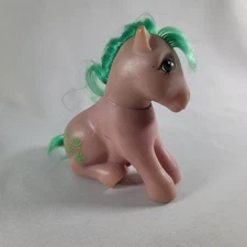 Hasbro G1 My Little Pony Earth Purple Body Green Hair & Shells 1983 Hong Kong