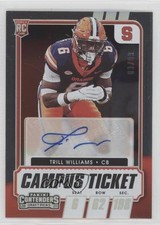 2021 Contenders Draft Picks College Campus Ticket /99 Trill Williams Auto 0b2