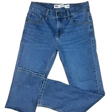 Levi  s Performance 514 Straight Boys Youth Teen Denim Jeans Size 14 27x27 Blue