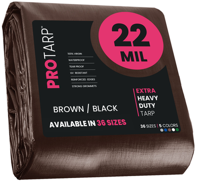 #ad PROTARP Extreme Heavy Duty Tarp 22 Mil Waterproof Tarpaulin Cover UV Resistant $853.95