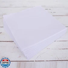 Threadart Premium Felt Sheets - 50 Sheets 12" x 12" - White | Sof
