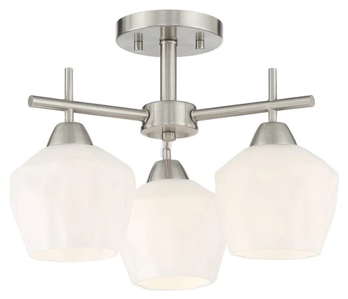 Minka Lavery 2172 Camrin 3 Light 16"W Vantage - Nickel - Picture 1 of 9