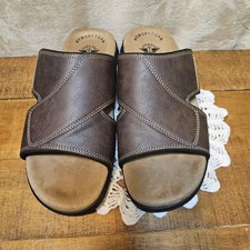Dockers Mens Brown Seaton Slide Sandal Comfort Outdoor Slip-on Shoe size 11W