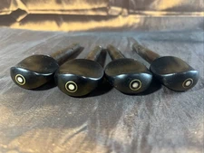 Ebony/Gold Ring/Pearl Inlay CELLO Pegs (A Set of 4 Pcs)