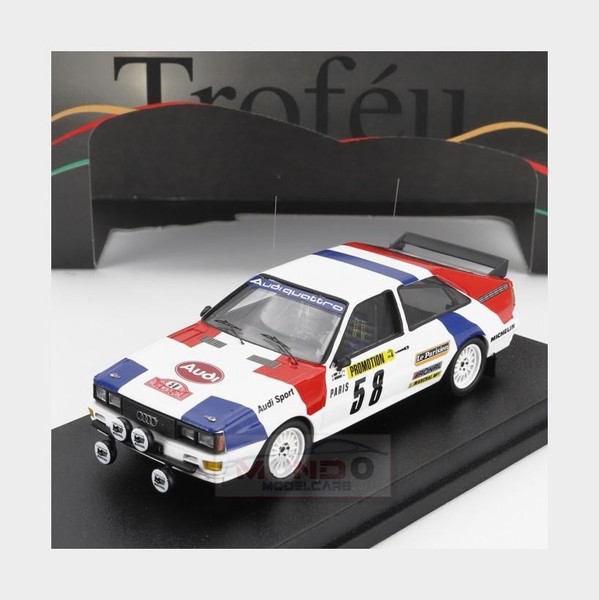1:43 Trofeu Audi Quattro #58 Rally Montecarlo 1983 Briy Henuset TRFRRFR086 Model-image