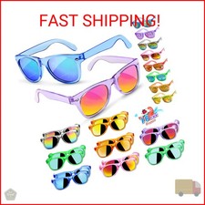 GKTZ Kids Sunglasses Party Favors - Boys Girls Valentines Day Gifts, Neon Sungla