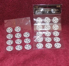 Stickabilities Stickers Volleyball Glitter - 26 Stickers Total