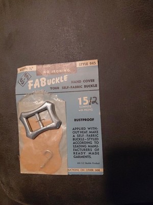 E- Z FABuckle Vintage Belt Buckle Style 945 New Old Stock