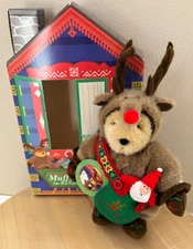 8” Muffy Vanderbear NABCO Teddy Bear “Red Nose Reindeer” Christmas 1996