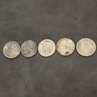Peace Silver dollars 1923-1926 Lot Of 5