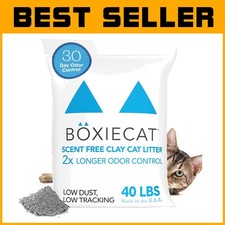 Boxie Unscented Clumping Cat Litter 40 lb - 99.9 Dust-Free